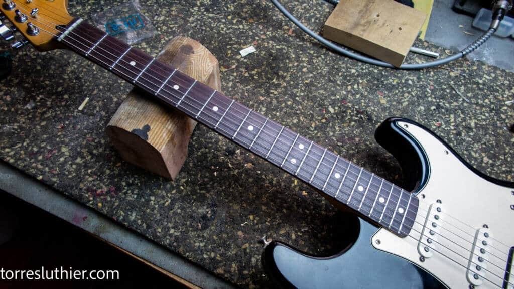 Retrastear Stratocaster telecaster radio 12 pulgadas. Rectificado de diapasón 11 diapason 2023 7